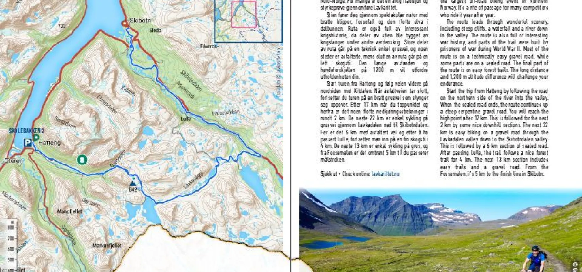 Stisykkelbrosjyre - Lyngenfjordregionen