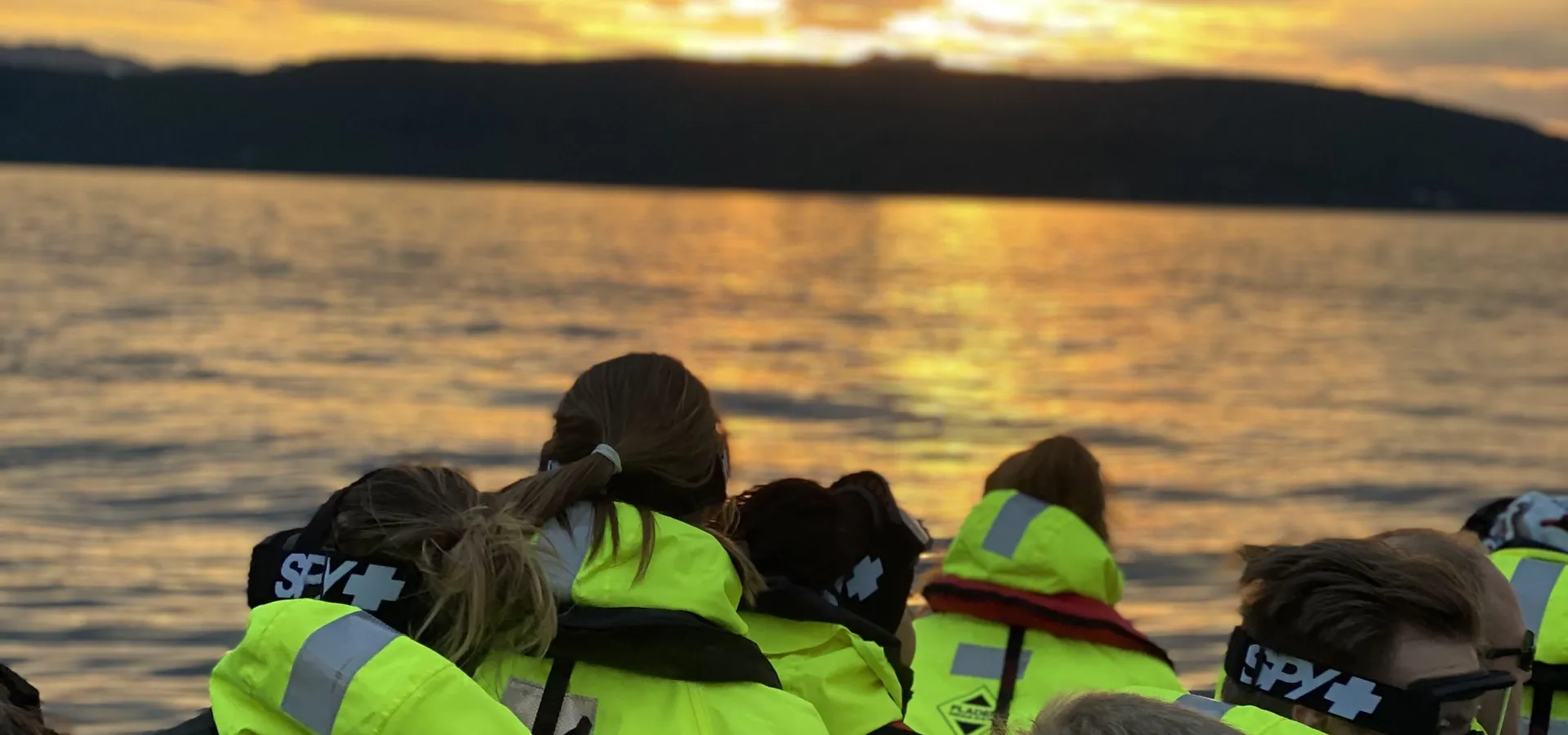 Midnight sun RIB tour safari in Reisafjorden