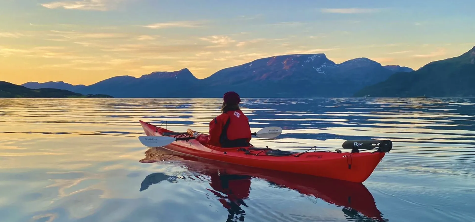 Midnight sun kayaking