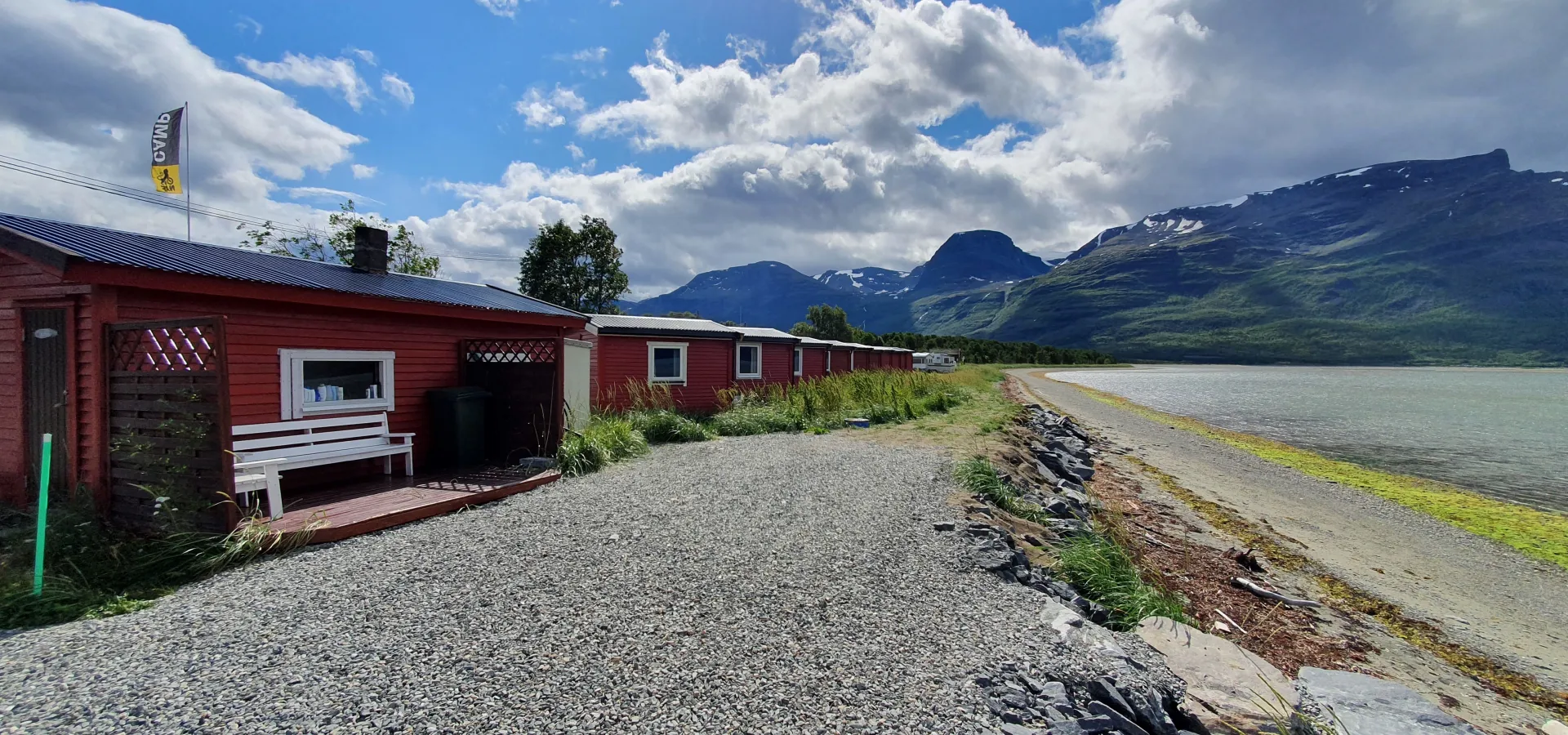 Skobotn camping en sommerdag