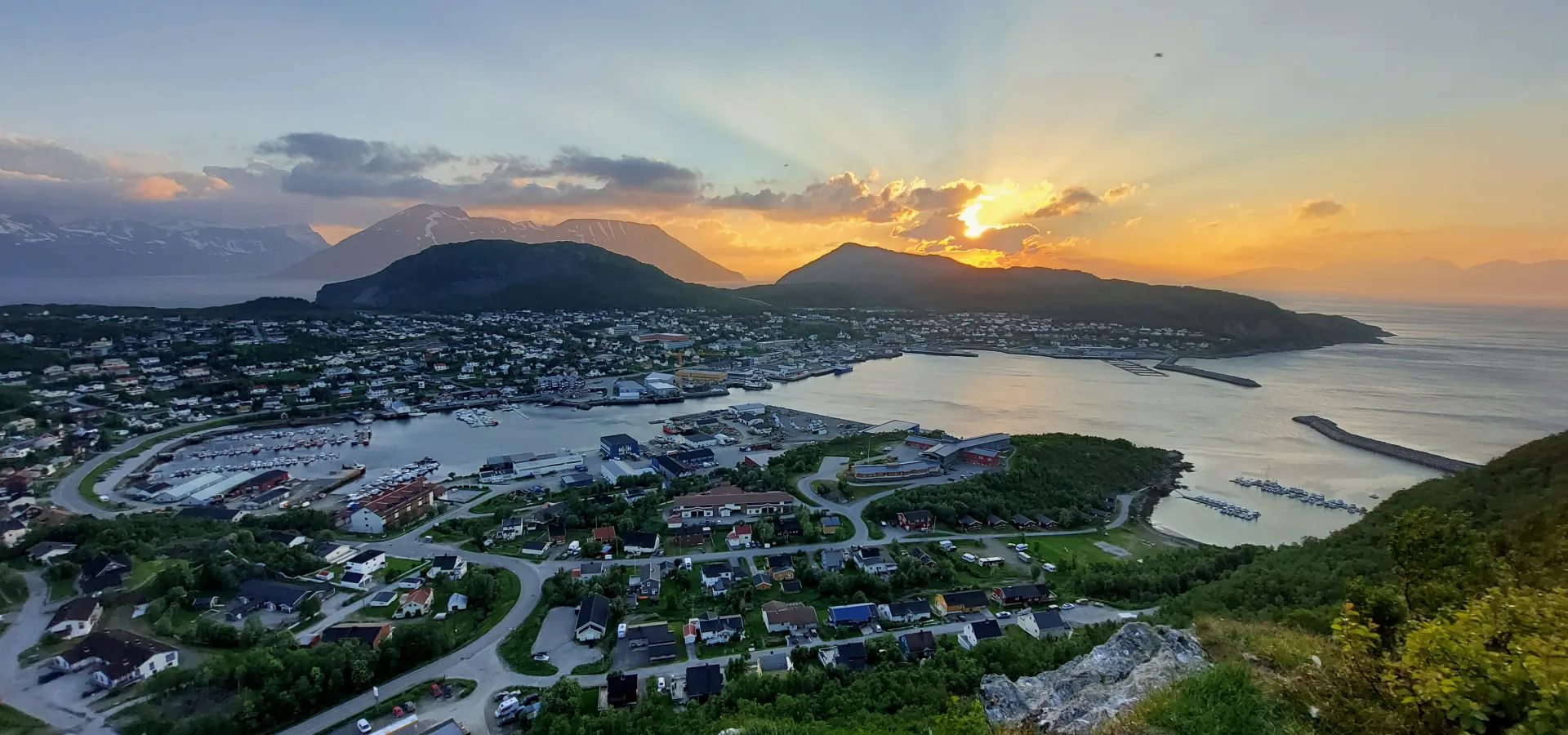 Utsikt fra Stussnesfjellet