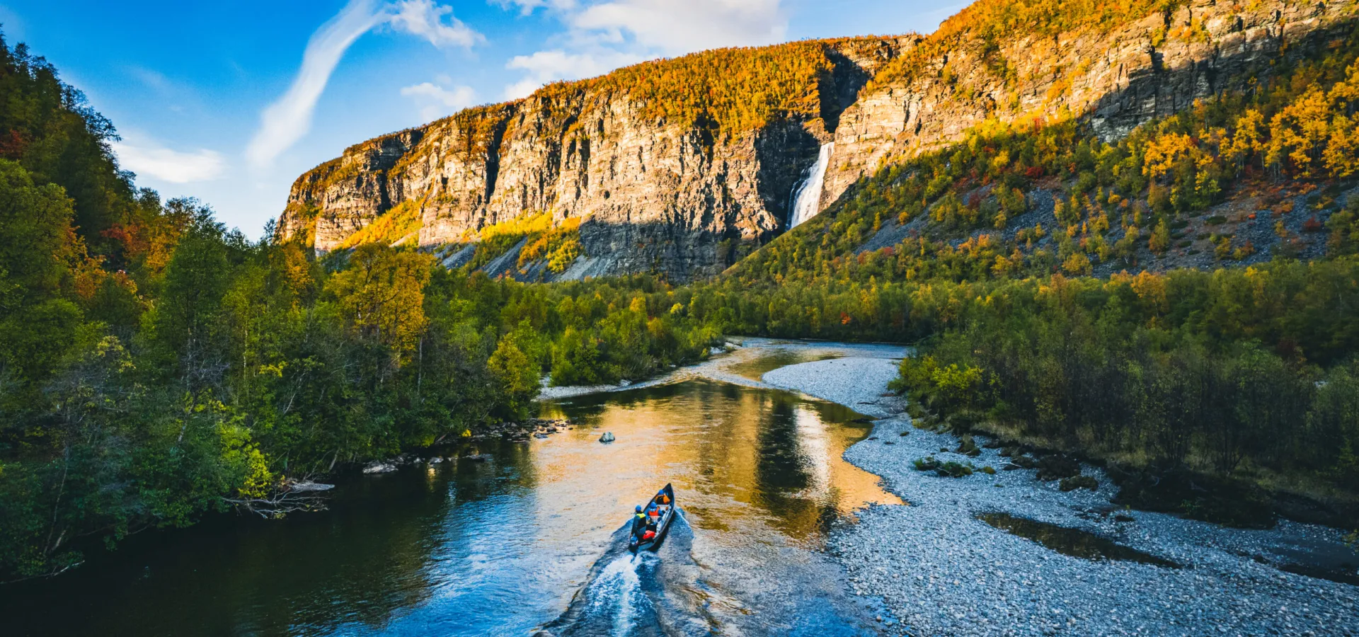 Riverboat in reisa river