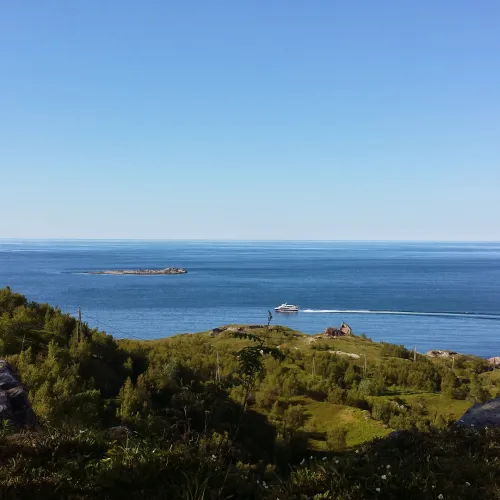 Utsikt over sjøen ved Engnes