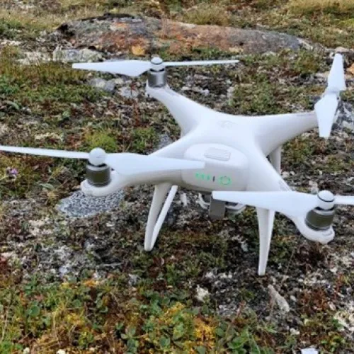 Drone on the ground