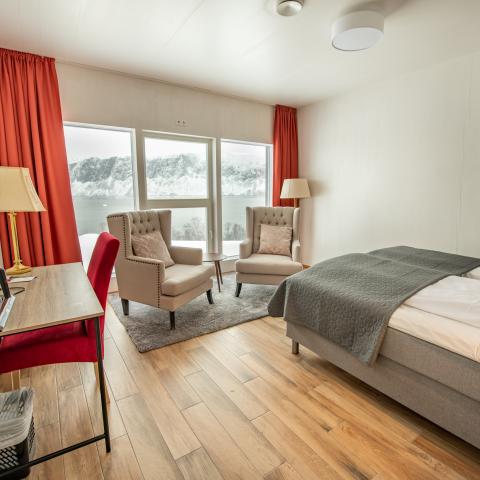 Suite at Arctic Panorama Lodge, Uløya, Northern Norway