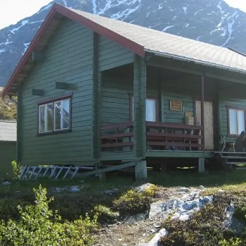 Cabin in the Lyngen Alps - summertime